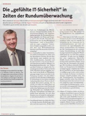 Interview Ralf Nitzgen, Geschäftsführer Allgeier IT Solutions