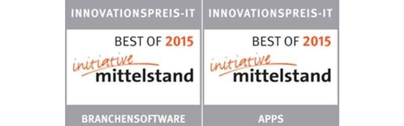 Signet Best-of Innovationspreis-IT 2015 für pds