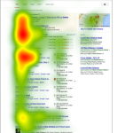 Typische Eyetracking-Heatmap einer Google Suchergebnis-Seite (Quelle: GrowTraffic UK)
