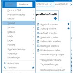 Screenshot: 1-Klick Vorgänge starten und Favoriten festlegen
