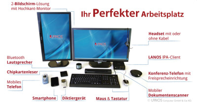 Mit seinem „IPAclient“ gibt das Systemhaus LANOS einen Einblick über den perfekten IT-Arbeitsplatz der Zukunft