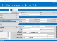 Screenshot pds Personalmanagement: Die Kommunikation mit dem Bewerber erfolgt direkt automatisiert direkt aus dem System heraus.