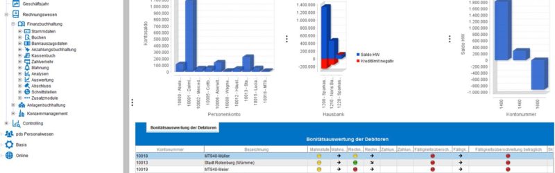 Screenshot: Alle Kennzahlen auf einen Blick dank individualisierbarer pds Dashboards