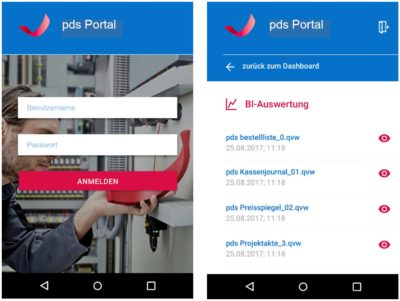 Screenshot: Jederzeit die Auswertungen und Kennzahlen im (Zu-)Griff: pds Portal