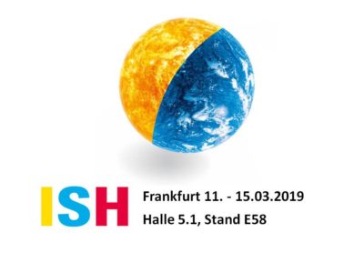 pds auf der ISH 2019 in Halle 5.1, Stand E58