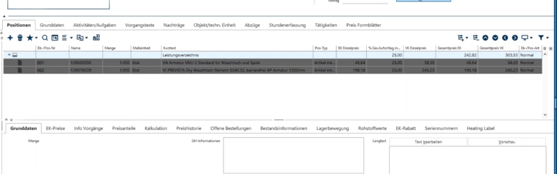 Echtzeit-Produktdatenabruf über Open Masterdata in der pds Software (Bild: © pds GmbH)