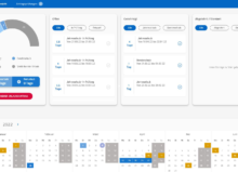 Screenshot: Übersicht Urlaubsplanung und Genehmigungsprozess in pds (Bild: pds GmbH)