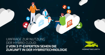 93 % der Unternehmen in der IT-Branche wollen innerhalb von 5 Jahren Cloud-Technologien einsetzen, zeigt eine Hornetsecurity Umfrage (Bild: Hornetsecurity GmbH)