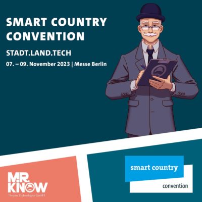 KI- und NO-CODE-BPM-Spezialist MR.KNOW auf der Smart Country Convention 2023 (Bild: Inspire Technologies GmbH)