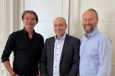 V.l.n.r.: Steffen Fenger (Geschäftsführer ASPICON), Christian Partzsch (Geschäftsführer Grouplink Holding GmbH), Dirk Melzer (Geschäftsführer ASPICON) (Bildquelle: Grouplink Holding GmbH)